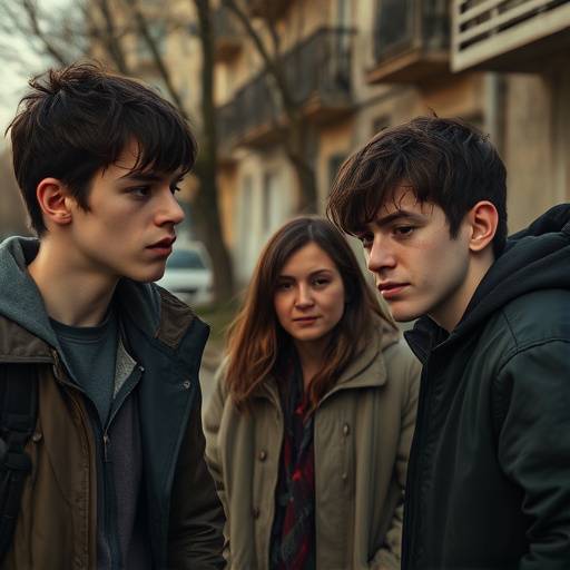 Affiche de la série 'Destins Brisés', un drame social explorant la vie des jeunes en banlieue parisienne.