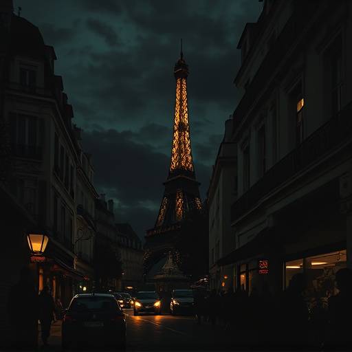 Affiche de la série 'Les Ombres de Montmartre', un drame policier captivant se déroulant à Paris.