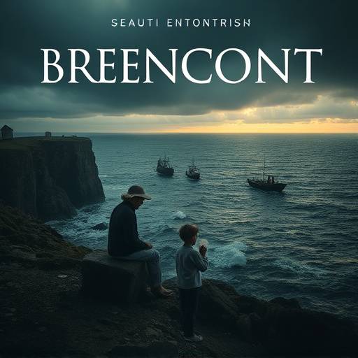 Affiche de 'Le Secret des Falaises', un drame familial sur la côte bretonne.